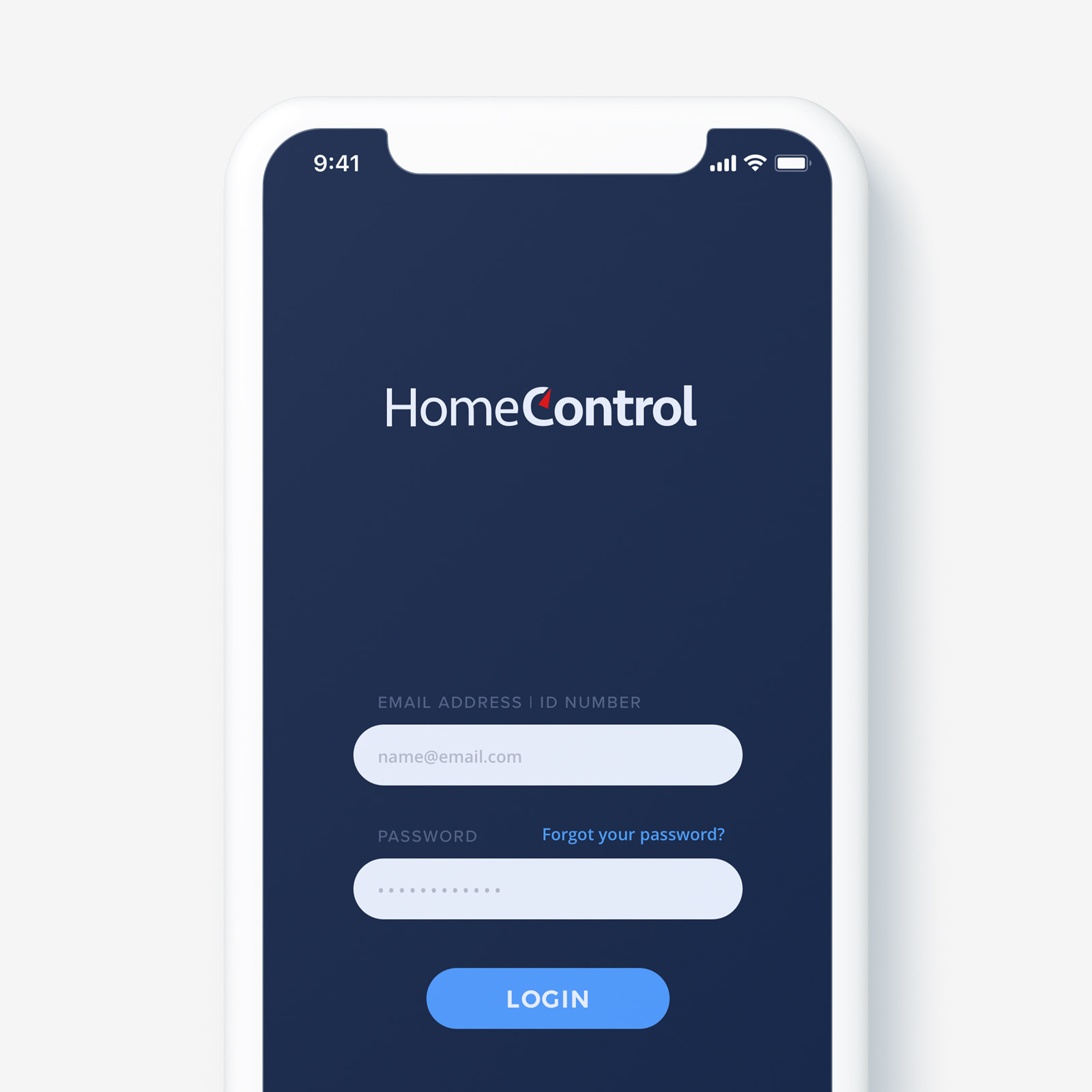 Simple smart home app design